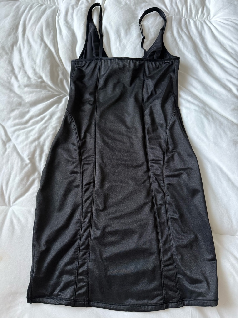 SKIMS Black Mini Slip Dress - Picture 3 of 3